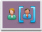 Two people, one of them inside square brackets icon
