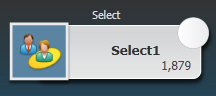 Full color Select process with blank status icon
