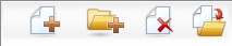 Add an Optimize Session icon, Add a Subfolder icon, Delete selected icon, and Move to icon
